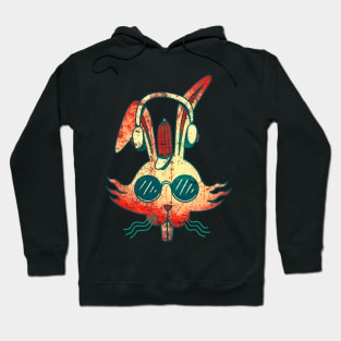 bunny ebm rave music techno Hoodie